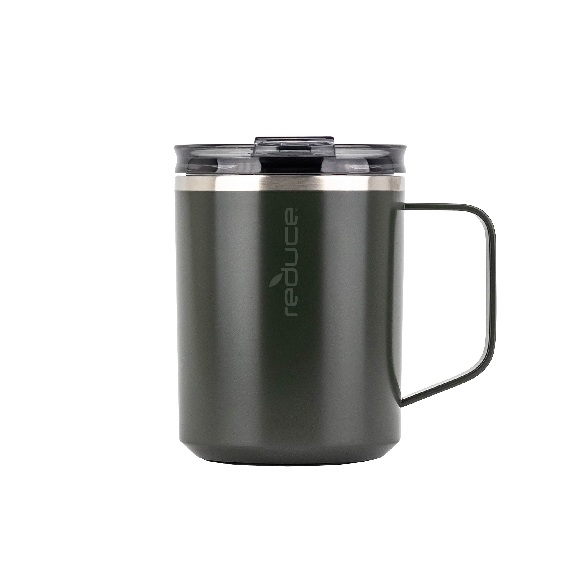 Amazon.com: Reduce 14 oz Insulated Coffee Mug with Handle and Flo-Motion  Lid - Perfect Travel Mug with Handle for Hot Coffee and Tea - Single-Serve  Friendly, Dishwasher Safe, BPA Free - Stone
