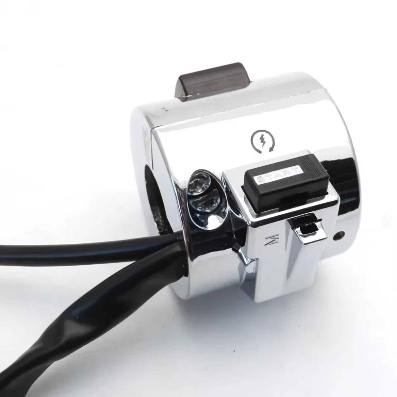 Para Ciclomotor GY6 Para Scooter Para 125cc 150cc Manillar De 25 Mm Lado Derecho O Izquierdo Interruptor De Control Cromado Piezas De Motocicleta Accesorios Clausor Moto(Right side)