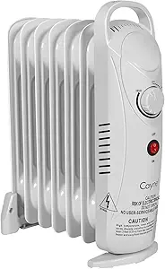 Caynel Oil-Filled Radiator Space Heater, White