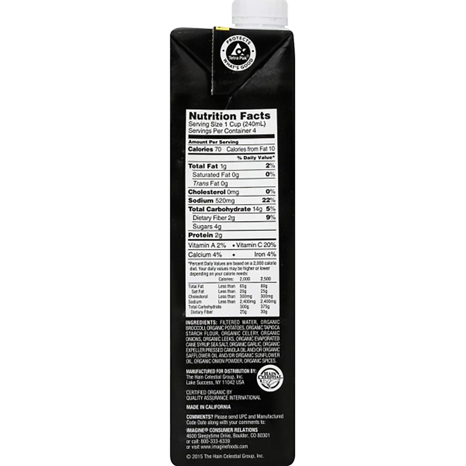 Imagine Organic Creamy Soup, Broccoli, 32 Oz (Pack of 5)
