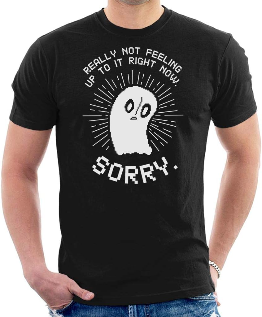 Cloud City 7Undertale Napstablook Really Not Feeling Up to It Right Now Men's T-Shirt