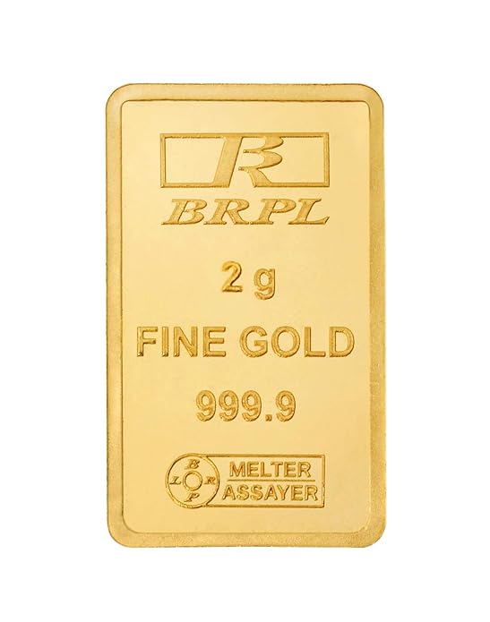 Bangalore Refinery 24k (999.9) 2 gm Yellow Gold Bar at Rs. 13564