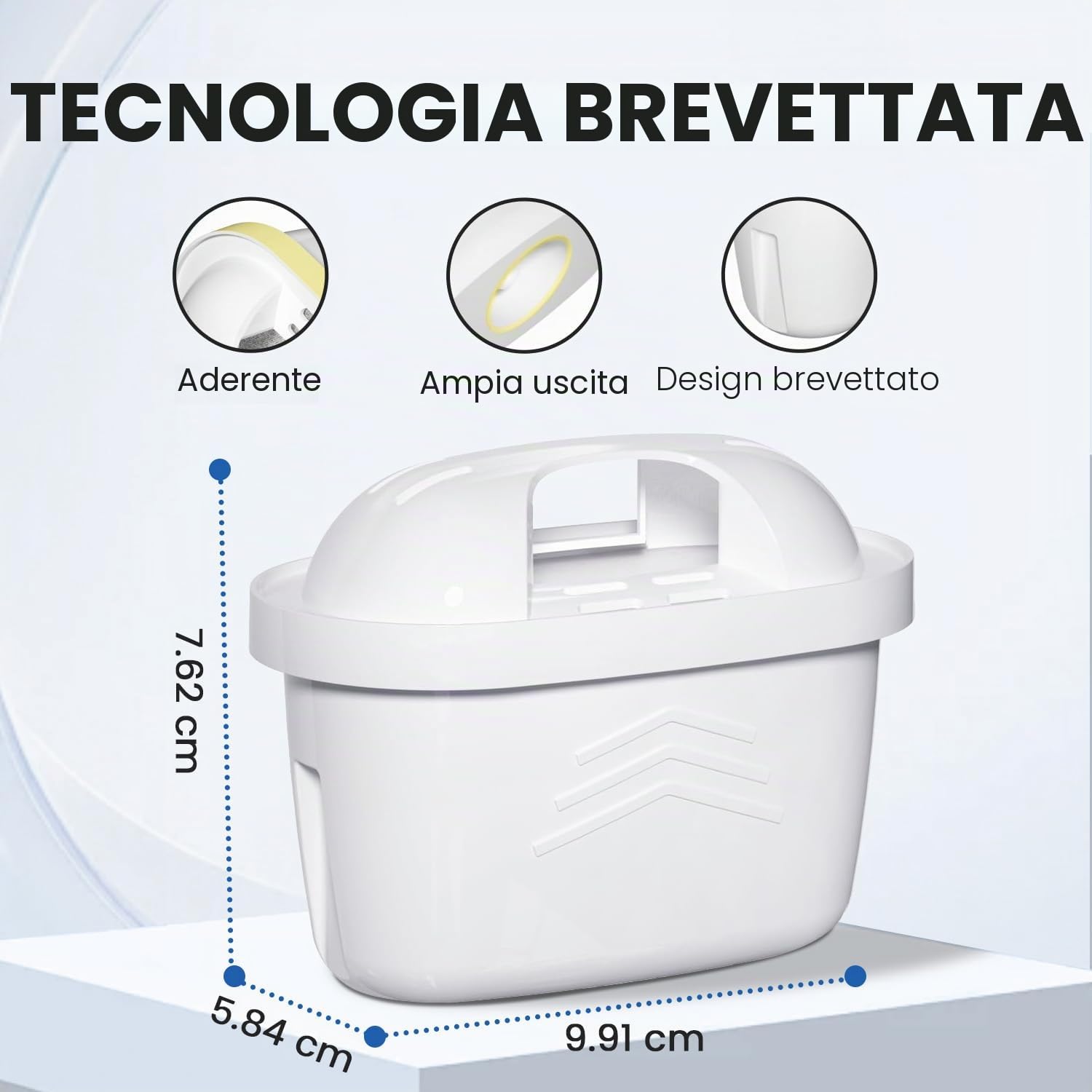 EVERSPRING Filtro per bollitore Compatibile Con Brita Maxtra+, Maxtra Plus, Mavea, Anna Duomax, 6 pezzi