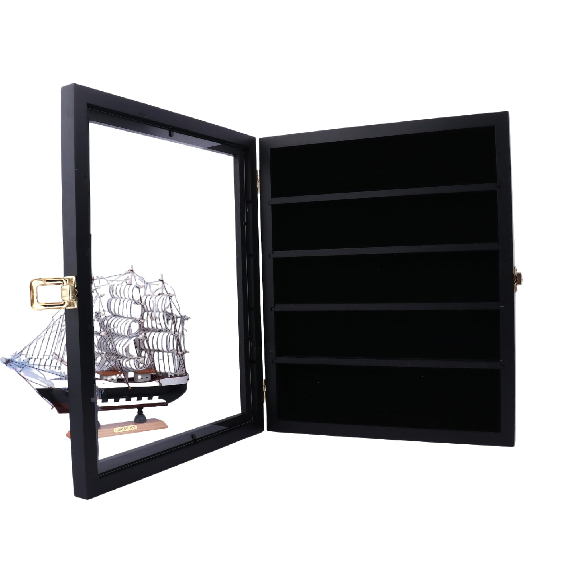 Présentoir pour Couteau de Poche,Présentoir pour Couteau,pour Couteau de Poche et Couteau Pliant Militaire,Résistant à la poussière et aux UV,Verrouillable,Noir