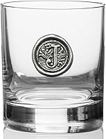 Vista 5 de English Pewter Company Vaso de Whisky Old Fashioned Rocks de 11 onzas con Inicial de Monograma - Regalos Únicos para Hombres - Regalos