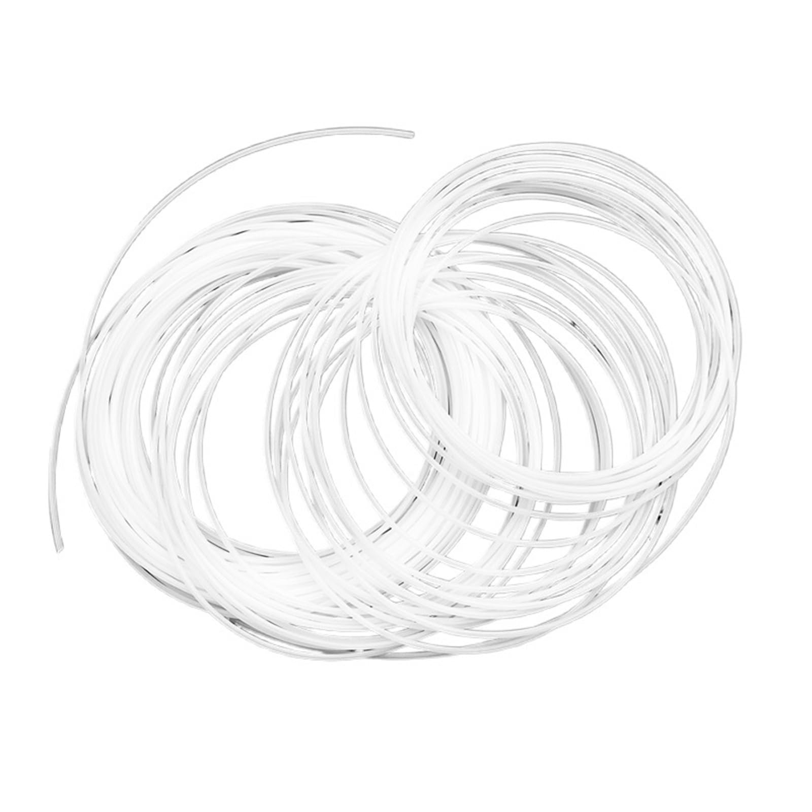 flexiable rubber Rigid Pipe Temperature Corrosion Resistance PTFE Tube ID 0.3mm 0.6mm 0.8mm 1mm 1.2mm 1.5mm 1.6mm 1.8mm 4mm Capillary Insulated Hose drain elastic (Size : 5meter, Color : ID 0.3mm x