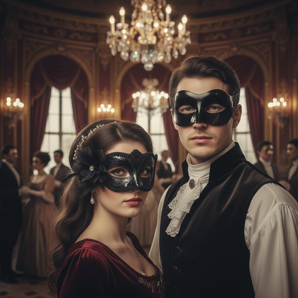 WFKKMEQ Masquerade Mask Couples Set - Image 4
