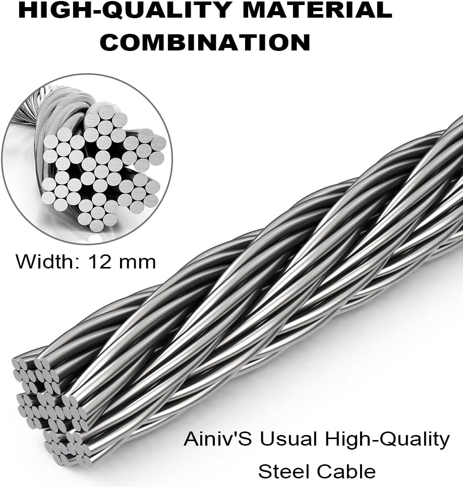 Ainiv Bike Lock, 4 FT/120cm Bike Lock Cable with Mounting Bracket, Rose Red