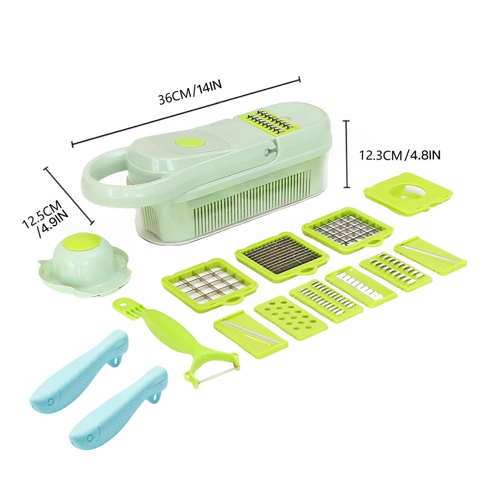 Amazon｜野菜カッター 12 in 1 フードチョッパー 玉ねぎ、ジャガイモ