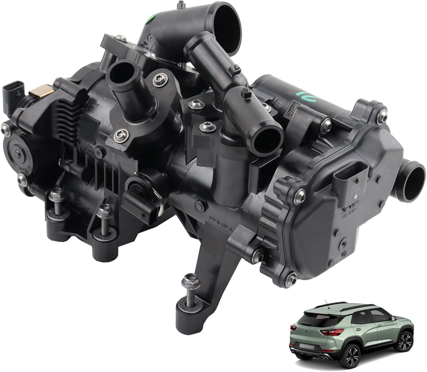 MUCO Engine Coolant Control Valve 12716827 Compatible with Chevy Trailblazer(ACTIV LS LT RS) Buick Encore GX Essence/Preferred/Select 1.3L L3 2020 2021 2022 2023