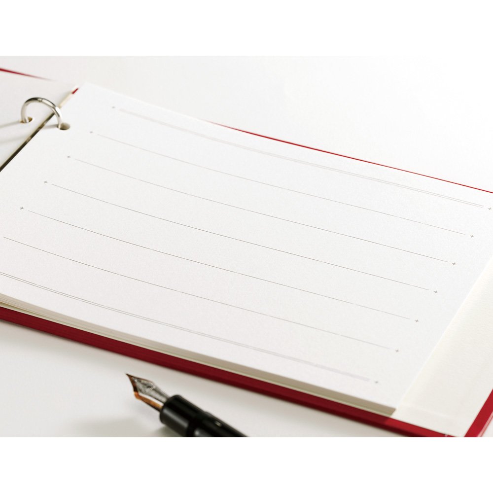 Maruai Guest Book Refill, 6 Rows, 5 Sheets x 10 Packs, 10 Packs