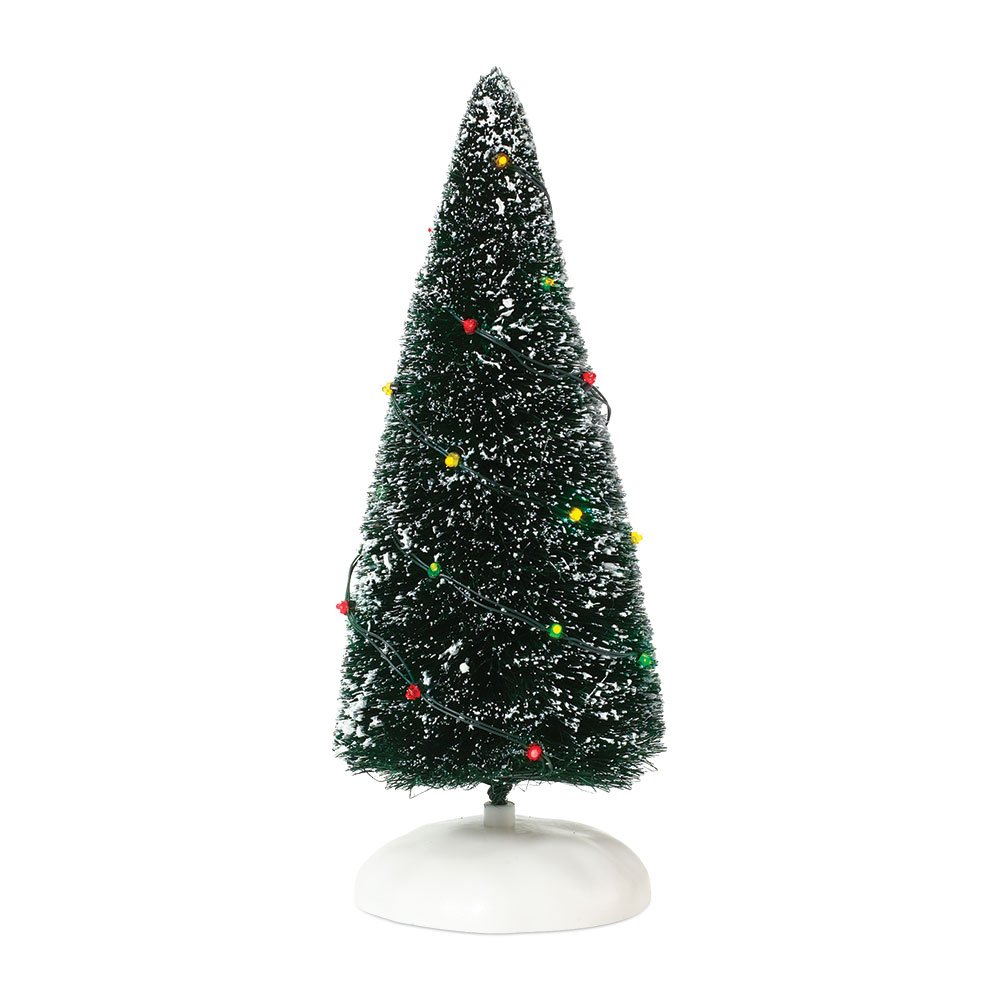 Department 56 Accessories for Villages Twinkle Brite Frosted Topiary Accessory Figurine, Green