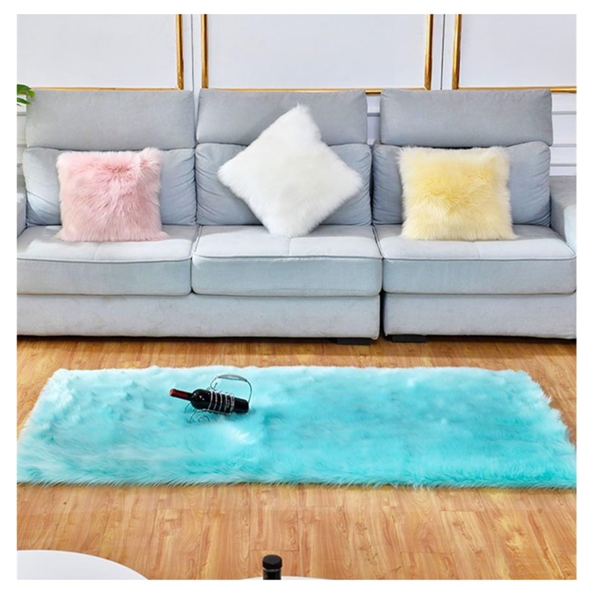 Moquette longhair fluffy soft et tapis intérieur salon pour décoration moderne