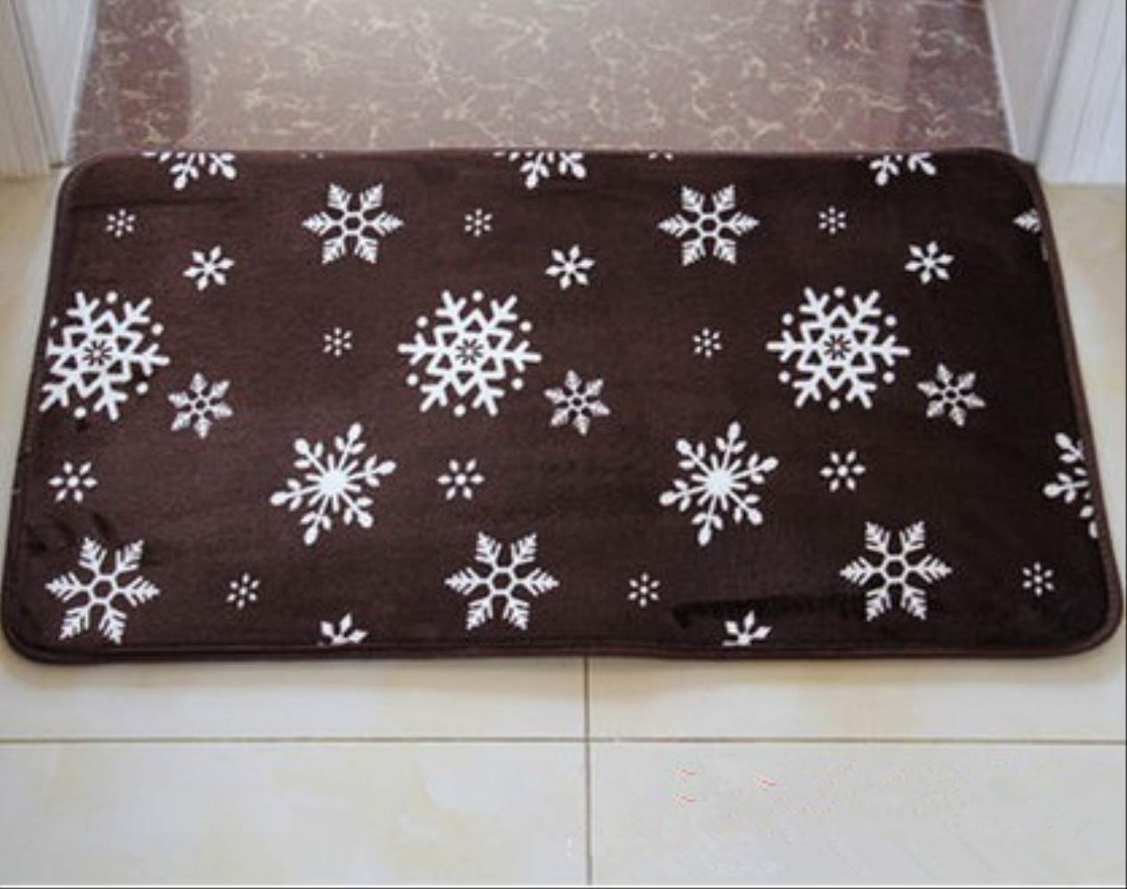 ASDFF Bathroom mat Bathroom Printing Bath Mat Non-slip Bathroom Carpet Home Living Room New Thickening Carpet Bedside Table Bathroom Bathroom Mat 50 * 80cm xueduo