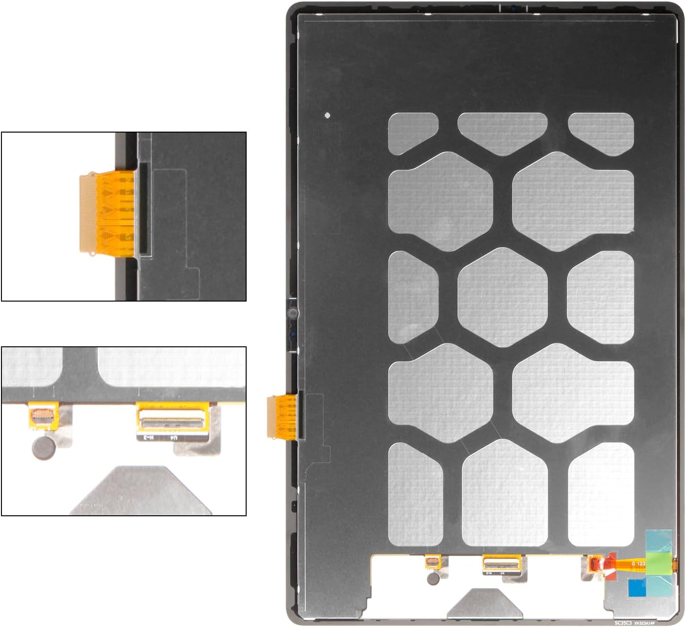 for Samsung Galaxy Tablet S9 FE+ Plus Screen Replacement for Samsung Tab S9 FE Plus LCD Screen SM-X610 X616 LCD Display Touch Screen Digitizer Assembly 12.4 inch Black