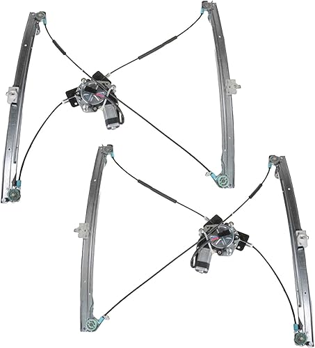 Miniatura 191 de TRQ Juego de regulador de ventana eléctrica delantera y motor compatible con Ford Ranger 1993-2011 1994-2009 Mazda B2300 1998-2001 B2500 1994-2007