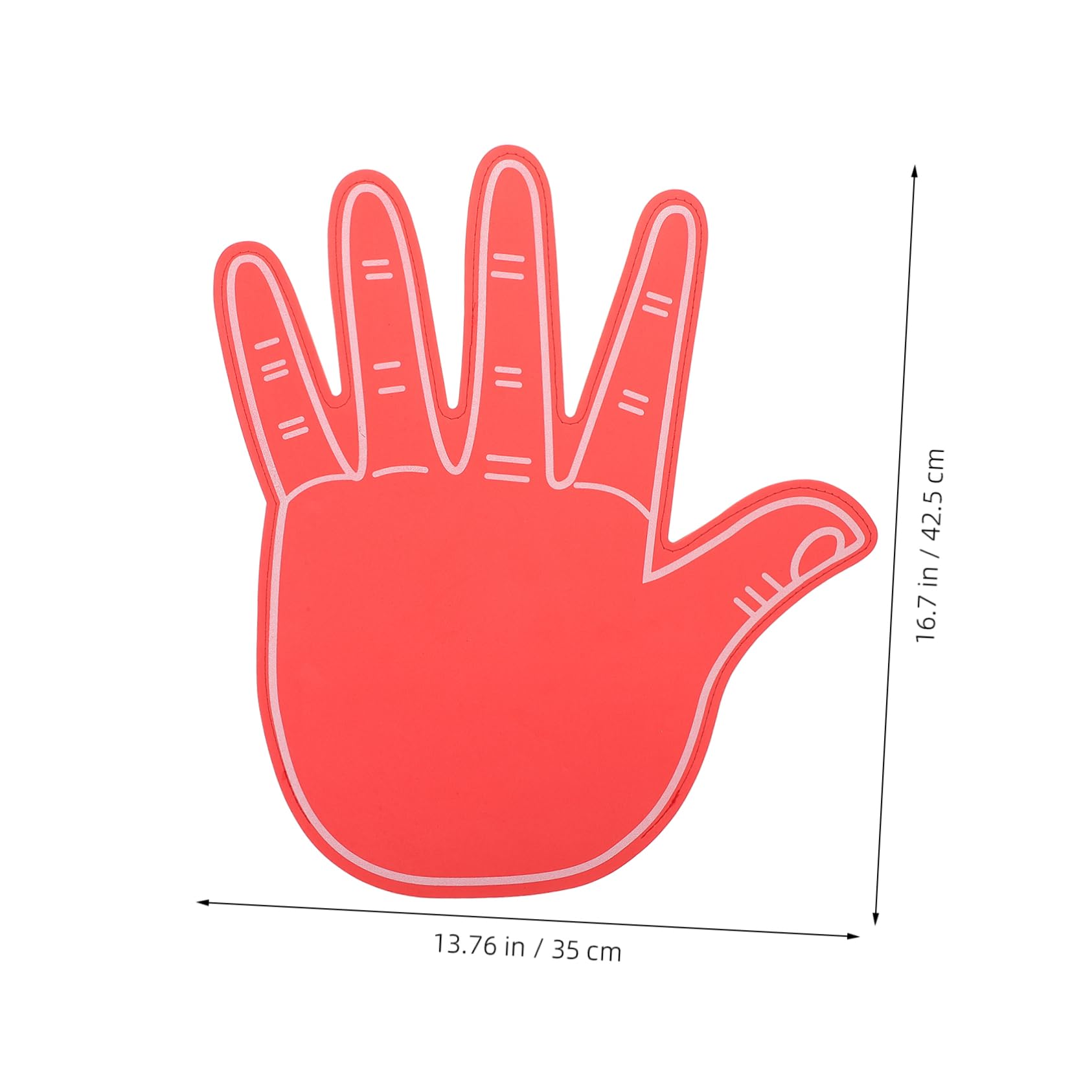 Cabilock Eva Foam Gloves Cheerleading Foam Fingers Big Hand Glove Sports Fan Fingers Party Props