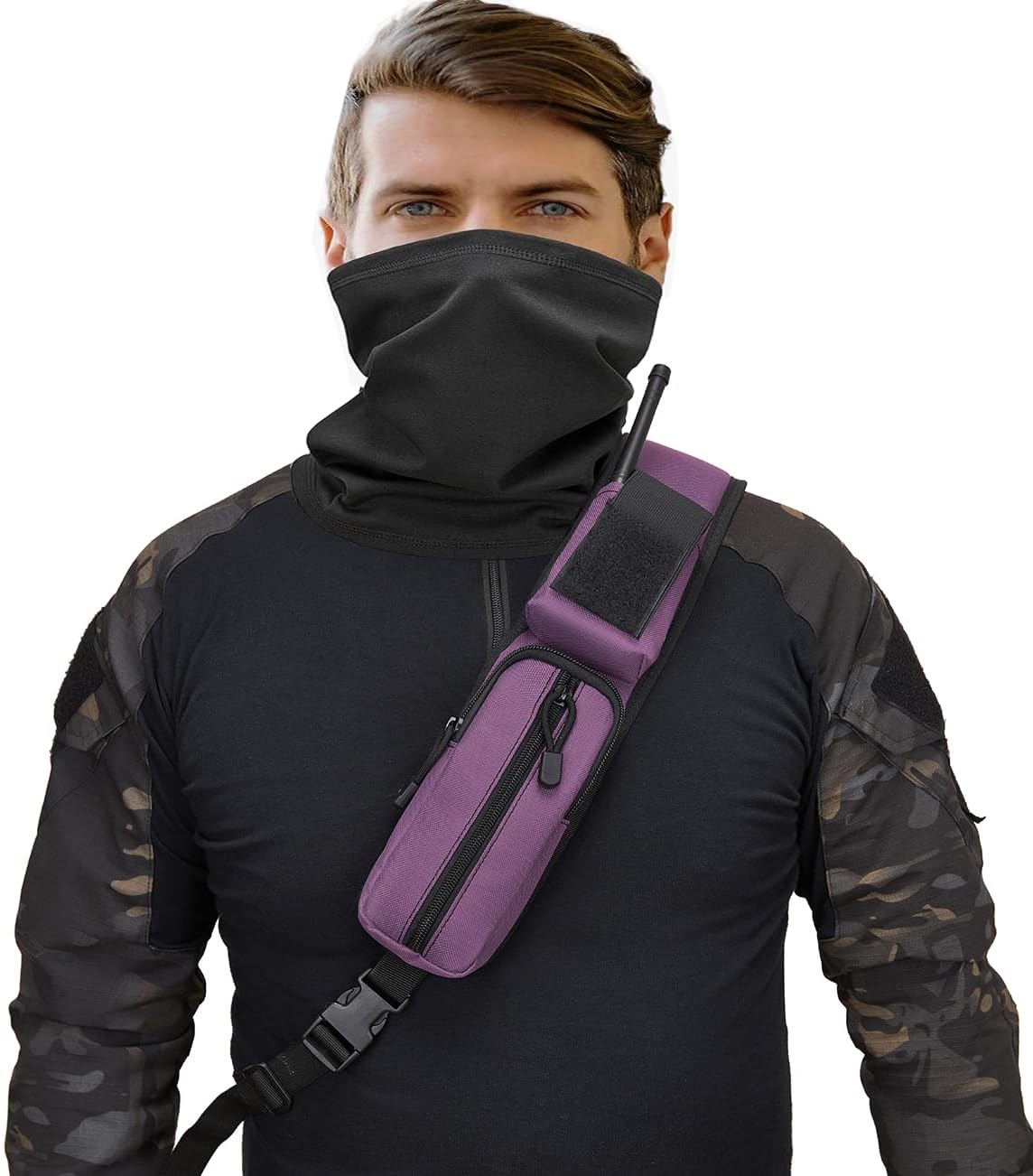 ATBP Tactical Crossbody Bag Holster Shoulder Backpack 6 Elastic Slots Water Bottle Holder Carrier Accessories Pouch 15L - Image 6