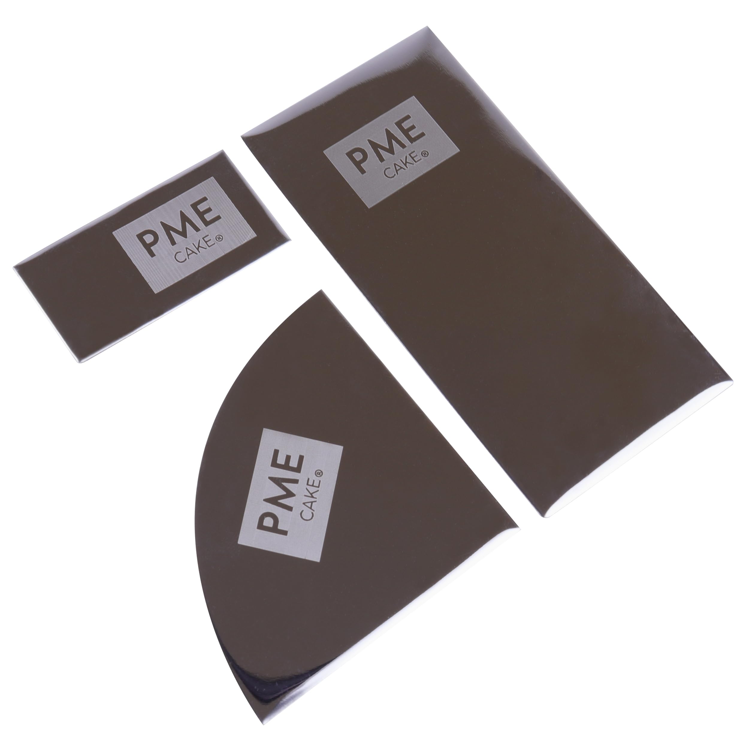 PME Mini Flexible Icing Side Scrapers, Set of 3