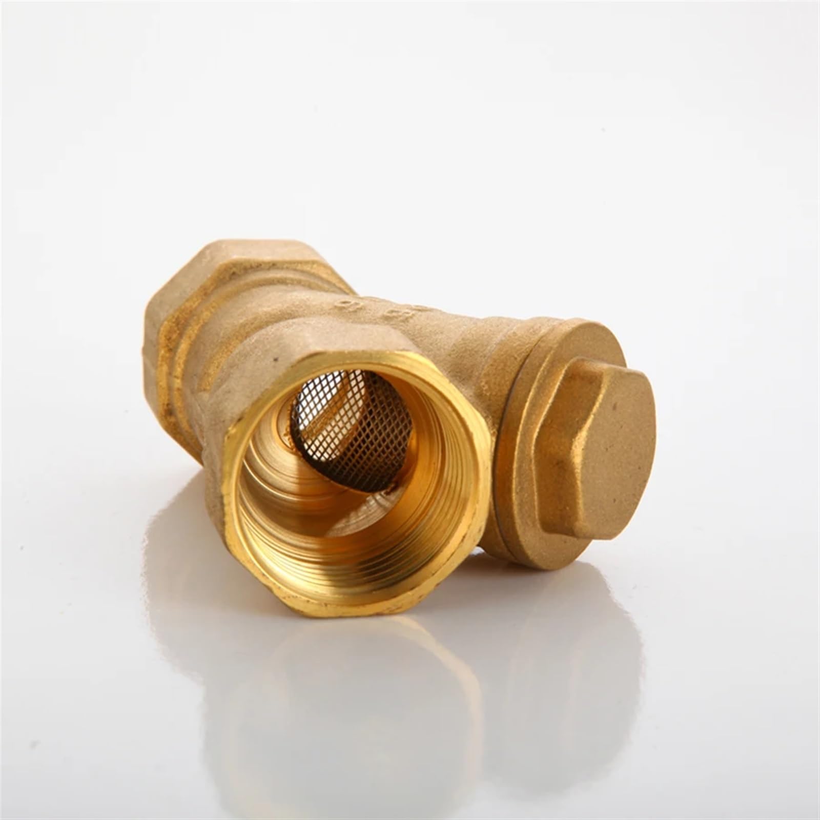 1/2 "3/4" 1 "Filettatura Femmina a Forma di Y in Ottone Addensato Filtro con connettore for Tubi Riscaldamento della Pompa Booster(No Switch,0.5 inch)