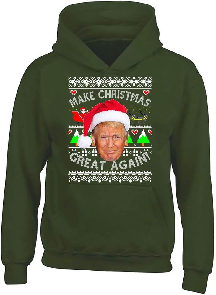 CRAZYDAISYWORLD Trump Make Christmas Great Again Hoodie Sweater