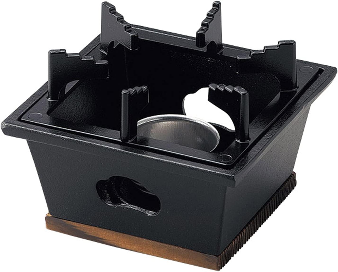 Tonami Shoten Tabletop Solid Fuel Stove Set, Large, Made in Japan, Aluminum, Black