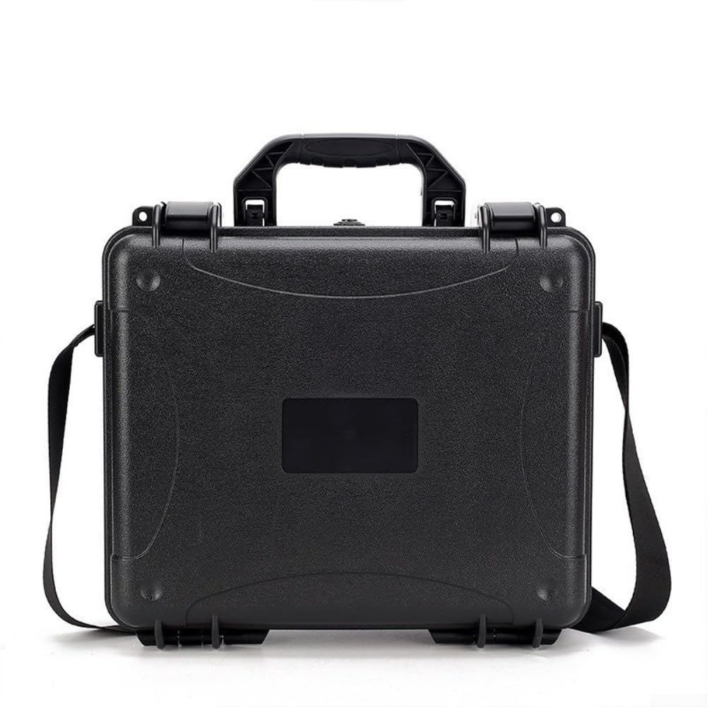 Odporne na wybuchy pudełko do przechowywania dla DJI do mini 5 Pro, wodoszczelna torba z polipropylenu, odporna na uderzenia etui ochronne z paskiem na ramię na akcesoria i akcesoria, czarna, 33 x 28
