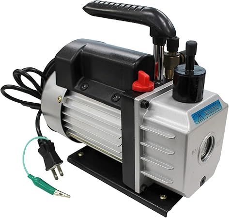 Amazon 訳あり 電動 真空ポンプ バキュームポンプ 逆流防止付 エアコン 真空引き 車 船 エアコン修理 電動ポンプ ガス補充 エアコンメンテナンス 車 バイク
