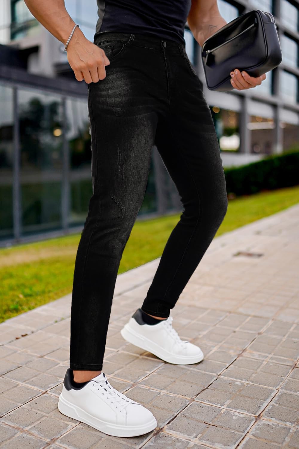 GINGTTO Mens Skinny Jeans Stretch Denim Jeans for Men - Image 2