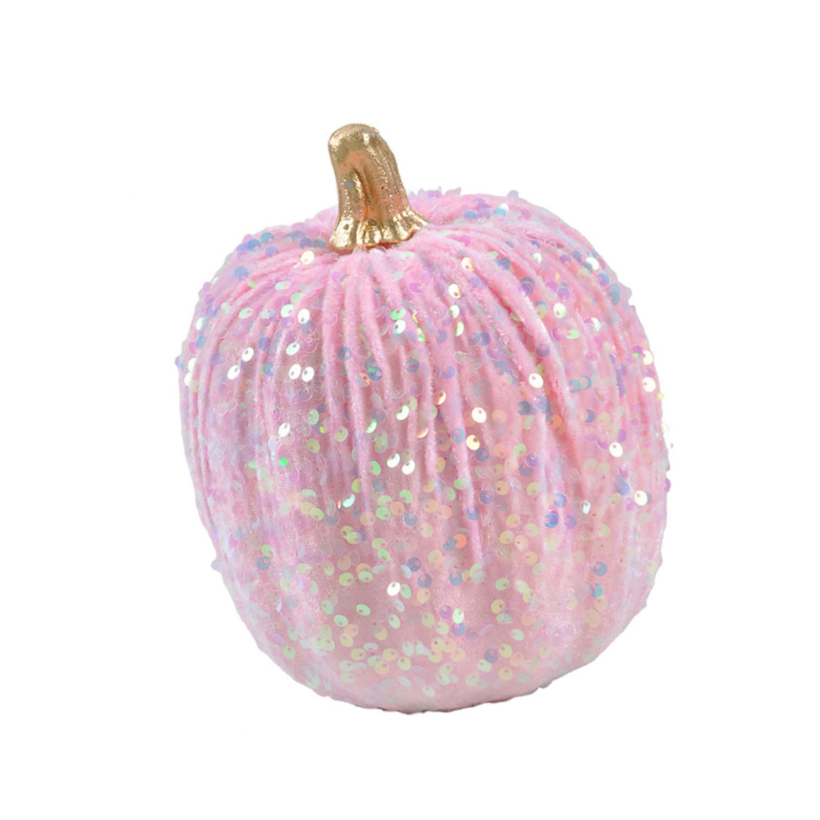 JIAPIKA Thanksgiving Pumpkin Accent Decor Thanksgiving Pumpkin Accent Decor Finish Gold Top Seasonal Tabletop