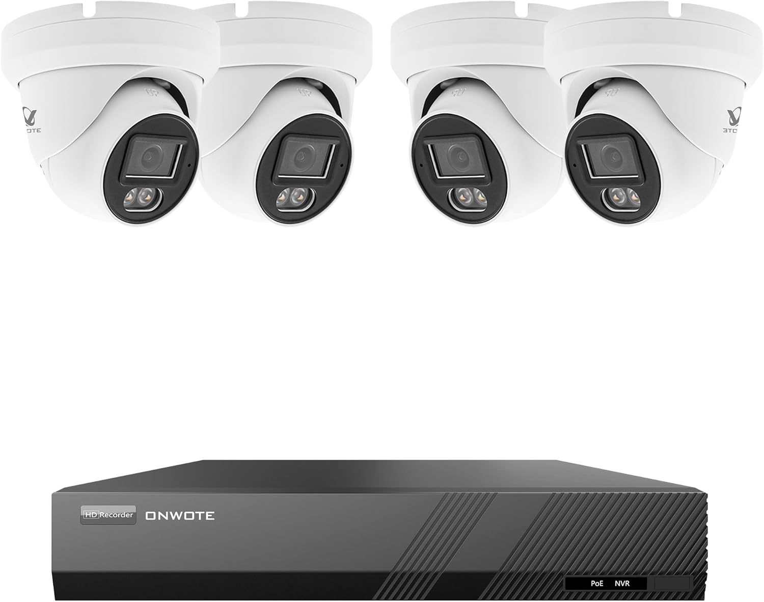 ONWOTE 8 Channel 6MP NVR Security Camera System (6) Wired PoE IP Cameras