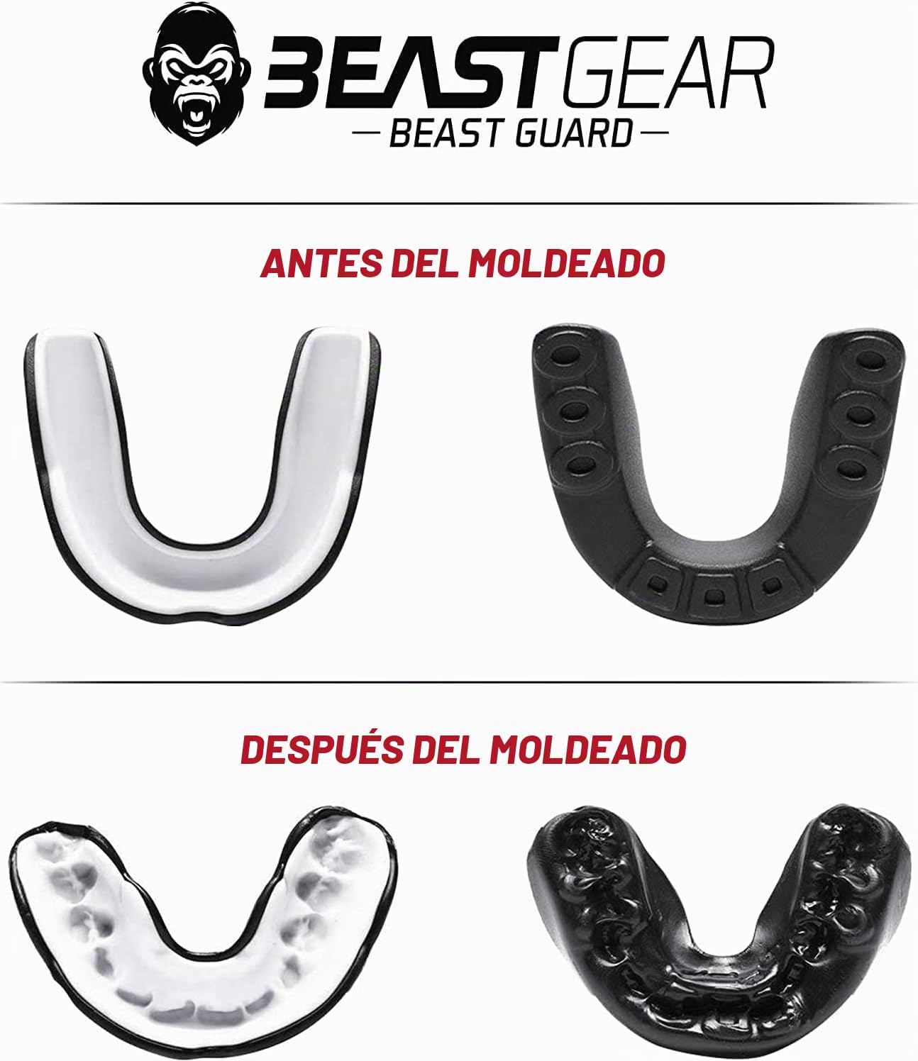 Beast Gear Beast Guard Protector Dental para Boxeo MMA Rugby Muay Thai Hockey Judo Karate Artes Marciales