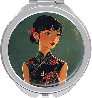 Espejo de maquillaje de estilo asiático para ...