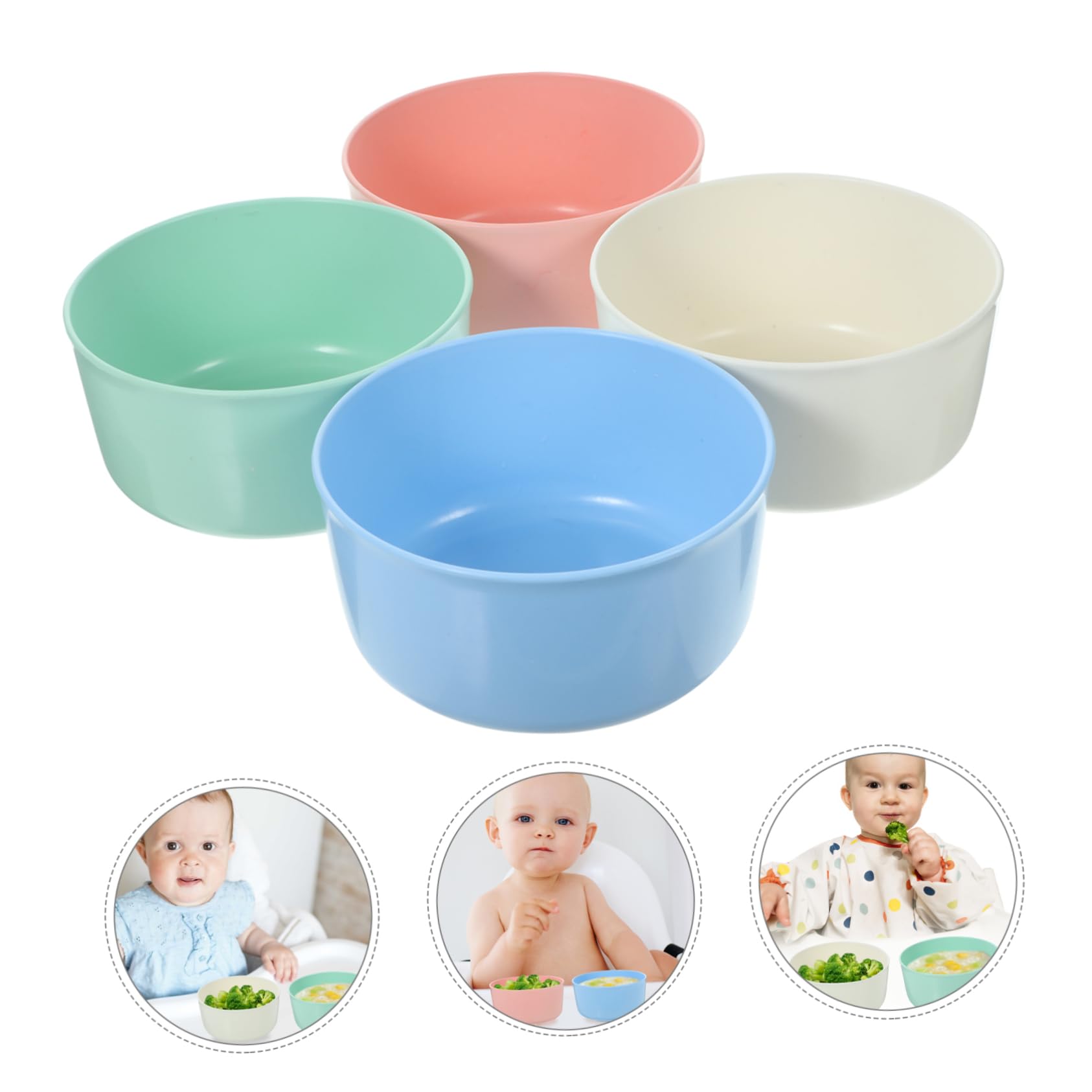 OKUMEYR 8Pcs Snack Bowls Multi Function Cereal Bowls for Unbreakable Household Dinnerware Dishwasher Microwave Safe for Noodles Snacks and More