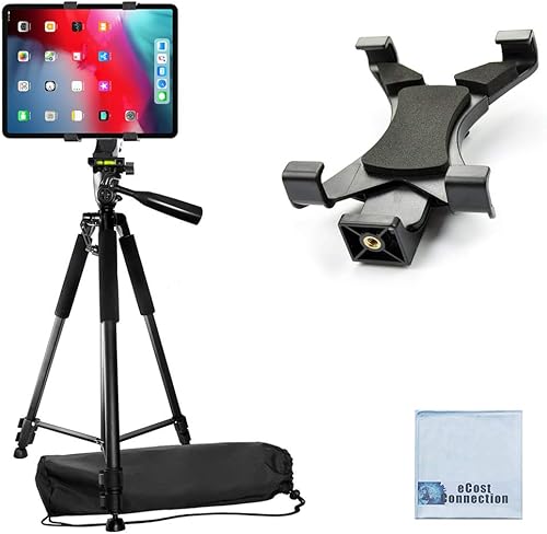 Trípode profesional de la serie Pro de 60 pulgadas con soporte para tableta compatible con iPad, iPad Air, iPad Mini y la mayoría de las otras