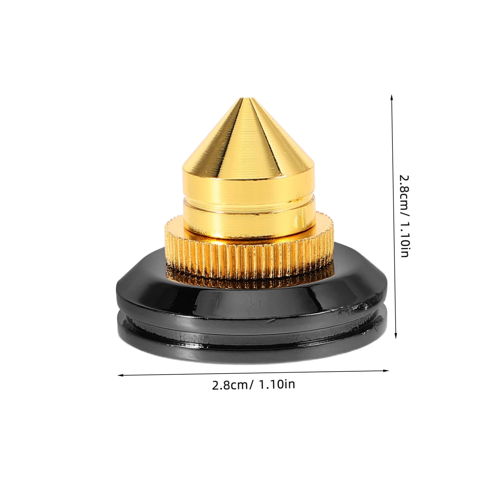 HOMSFOU 4pcs Subwoofer Isolation Pads Speaker Feet Acoustic Isolation Feet Speaker Shock Absorbing for Home Audio