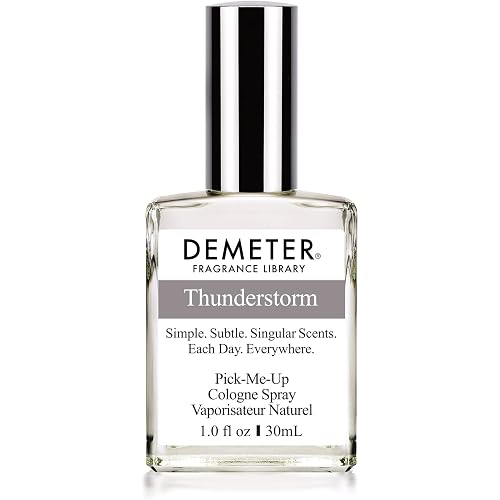 DEMETER Natural Perfume Spray Cologne for Women and Men, Thunderstorm, 1 oz