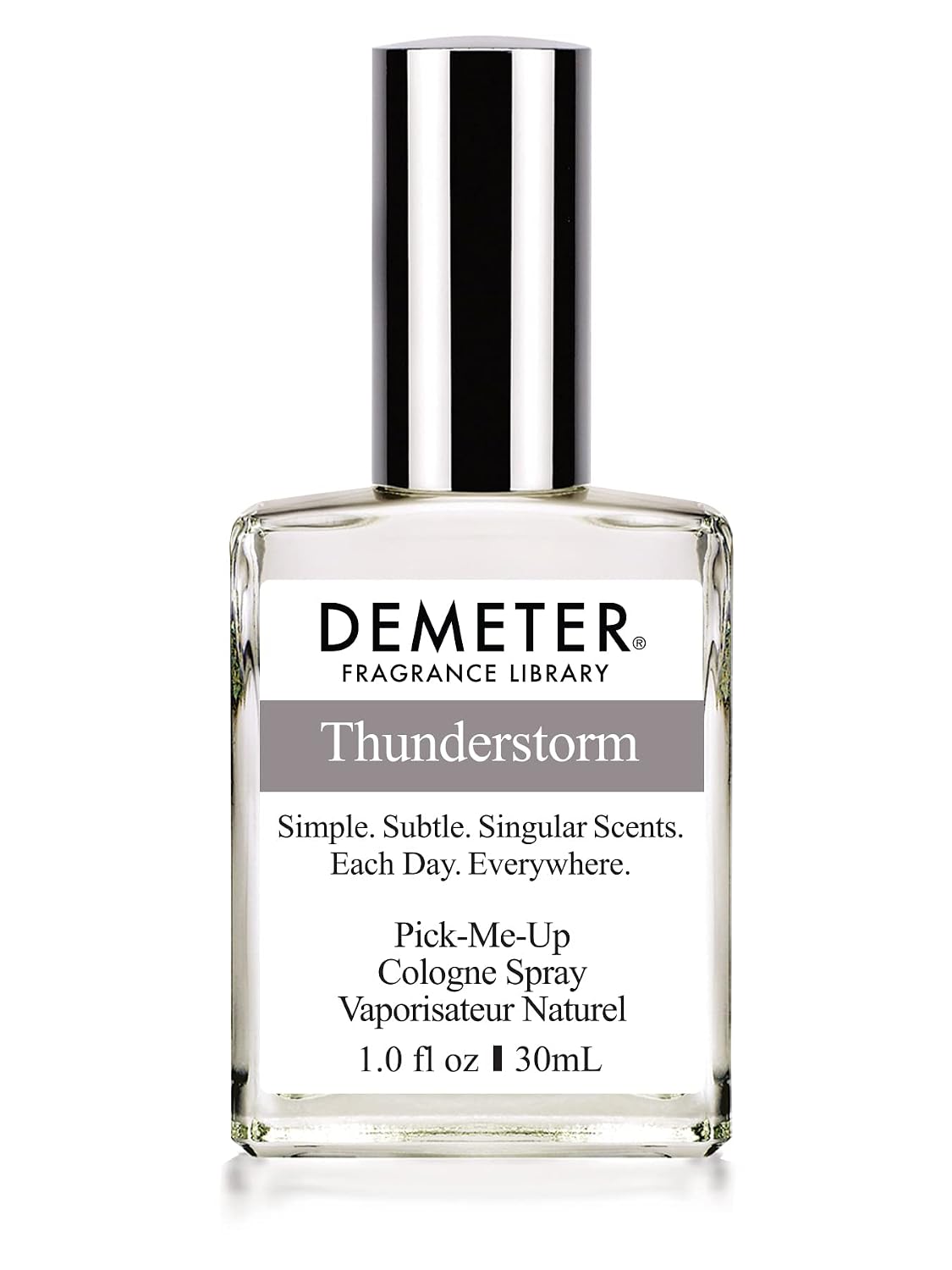 DEMETER Natural Perfume Spray Cologne for Women and Men, Thunderstorm, 1 oz