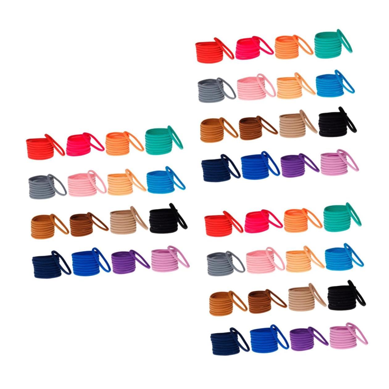 FRCOLOR 108 Piezas banda de pelo de nailon accesorios para bebe banda elástica de nailon cintas banda para el cabello sin costuras elasticidad Accesorios para el cabello venda bebé