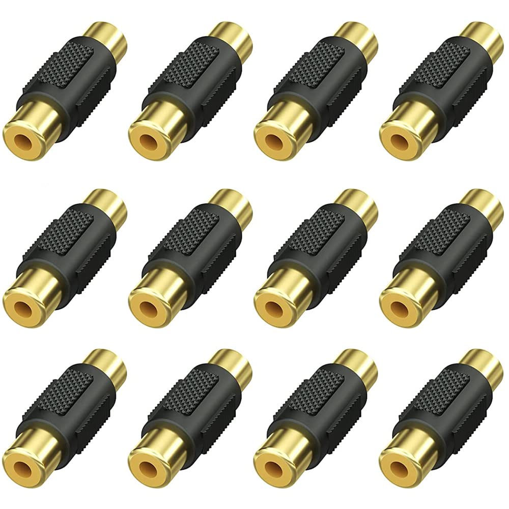 Greluma 6 Piezas Adaptador de Cable RCA a Altavoz, Altavoz de Subgraves, Phono RCA Macho a AV, 2 Terminales de Tornillo, Vídeo, Audio, Resorte, Tipo de Presión, Balun para CCTV — view 17