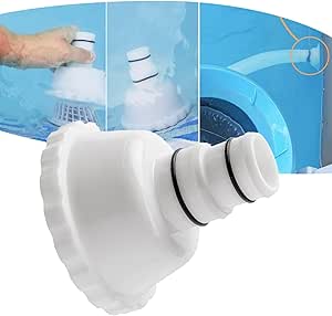 Plaque D'adaptation Pour Skimmer Piscine HydroTools 8929 - Métal - Compatible Tuyaux 1-1/2" Et 1-1/4"