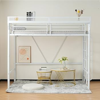 ロフトベッド ホワイト スチールフレーム Amazon｜Kennkari ロフトベッド 大人用 パイプベッド シングル 宮棚