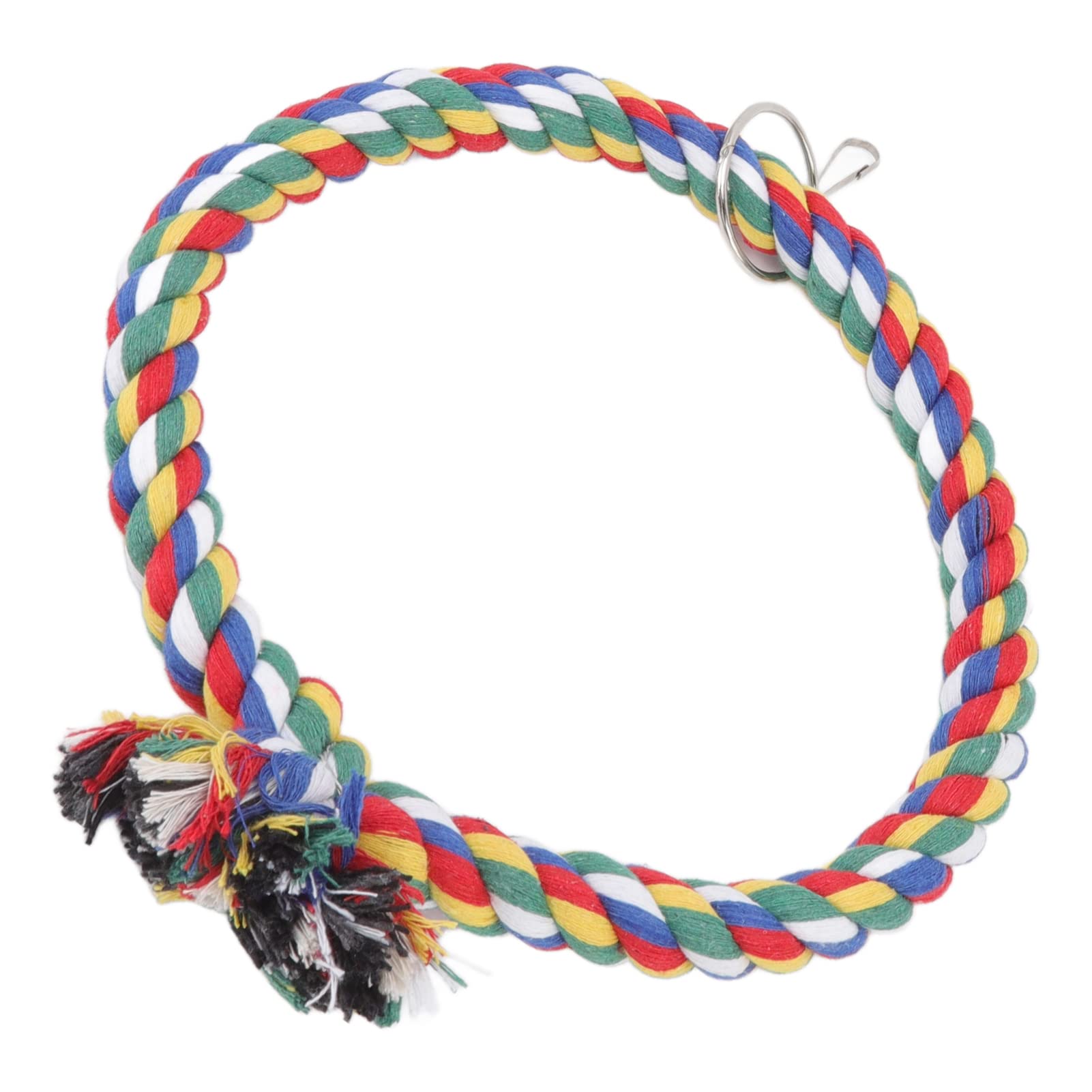 Balançoire pour Perroquet avec Anneau et Corde en Coton – Cercle d'escalade pour Oiseaux – Petites et Grandes Tailles Disponibles – Idéal pour Jouer en Intérieur et en Extérieur
