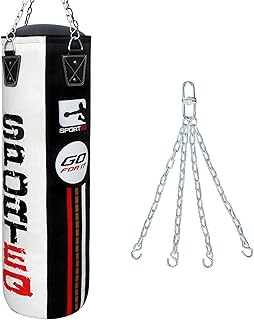 Sporteq Rexnyl Heavy Filled 5FT Punch Bag Combos for All Age