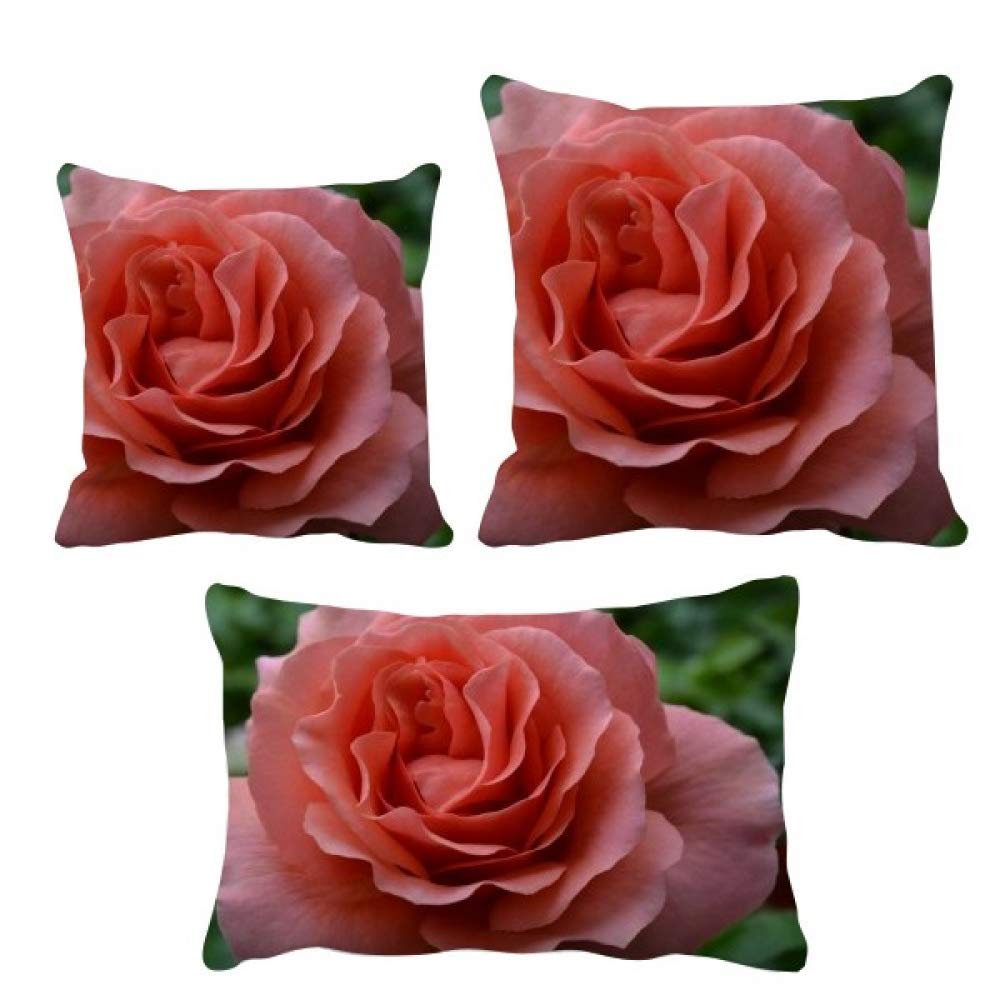 Housse de coussin feuilles et roses pour protéger et décorer le salon