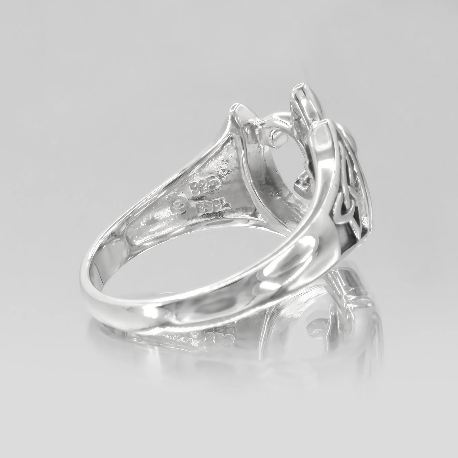 Moonlight Mysteries Fleur De Lis Ring for Women or Men | .925 Sterling Silver French Lily Symbol Band | Sizes 4-15
