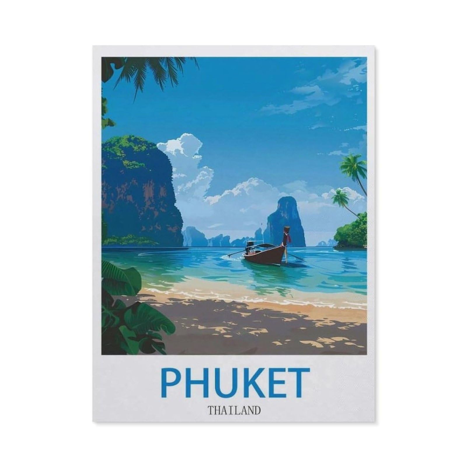 BEAYODKP 5D DIY Diamond Painting kit，Phuket Thailand（30 x 40 cm）
