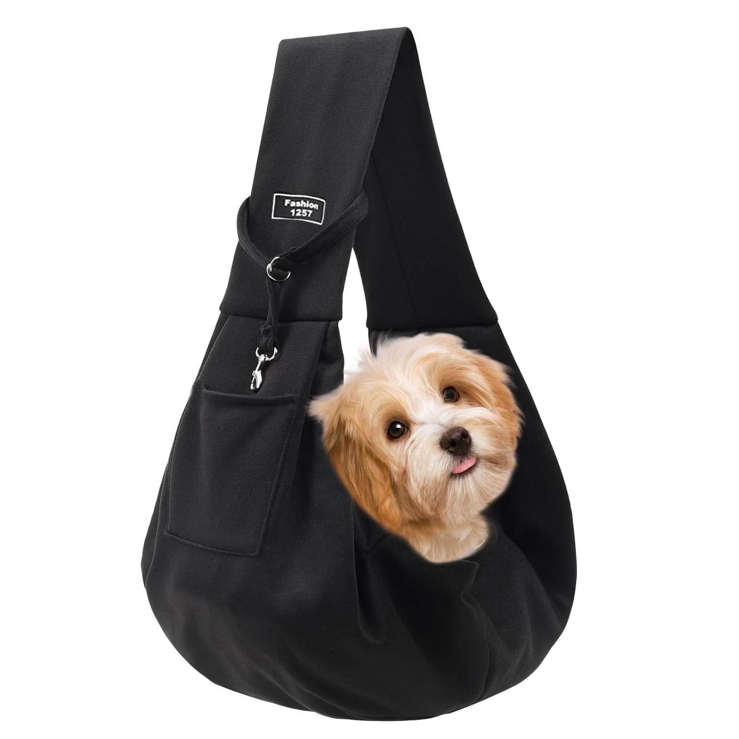 Pet Sling Carrier Bag – Soft Dog Sling for Small Dogs and Cats, Adjustable Shoulder Strap, Suitable for Travel, Walks, and Outdoor Use