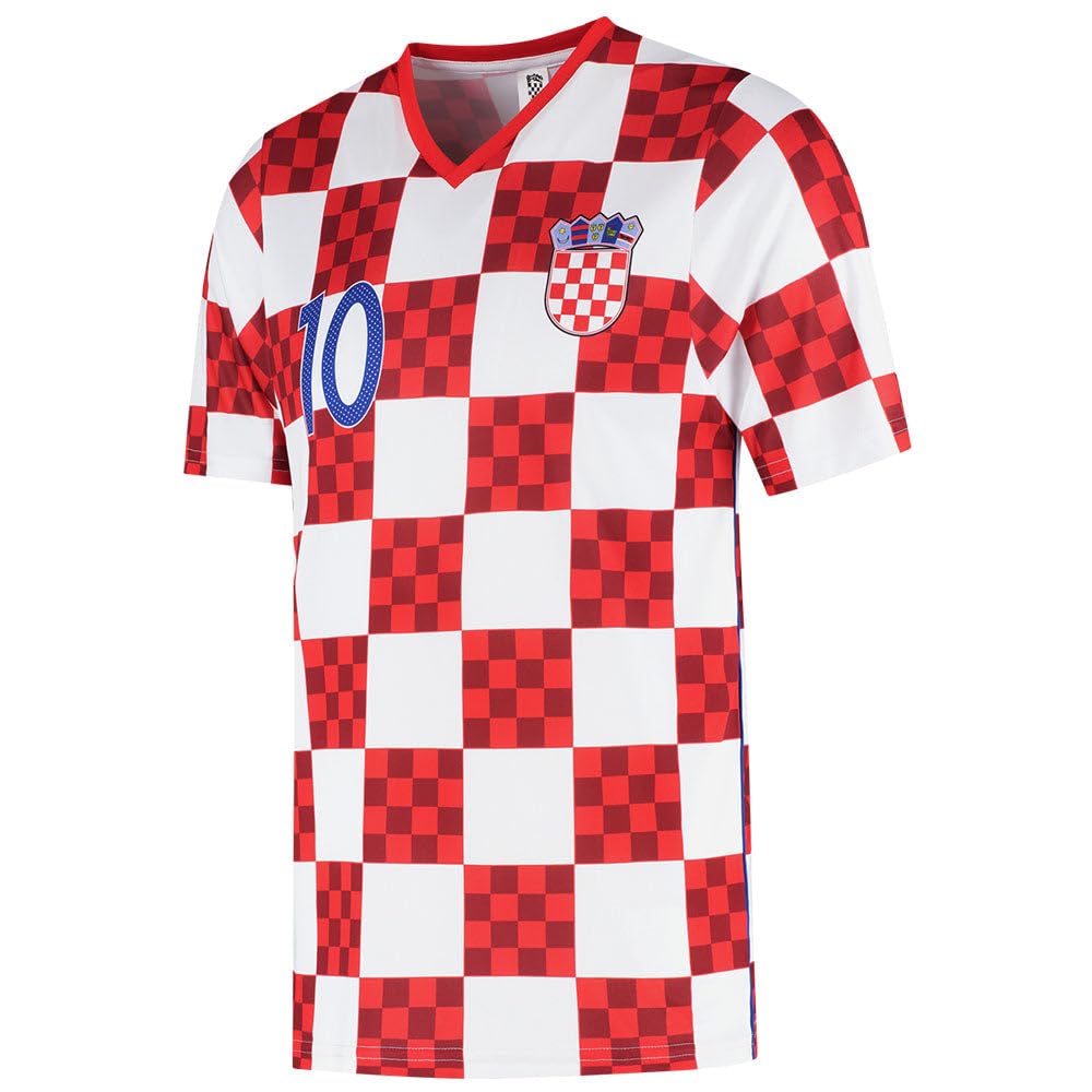 Kroatien Fußball Trikot Set Modrić Heim - Kinder und Erwachsene - Jungen - Herren - Sportsachen - Geschenke - Sport t Shirt - Sportbekleidung