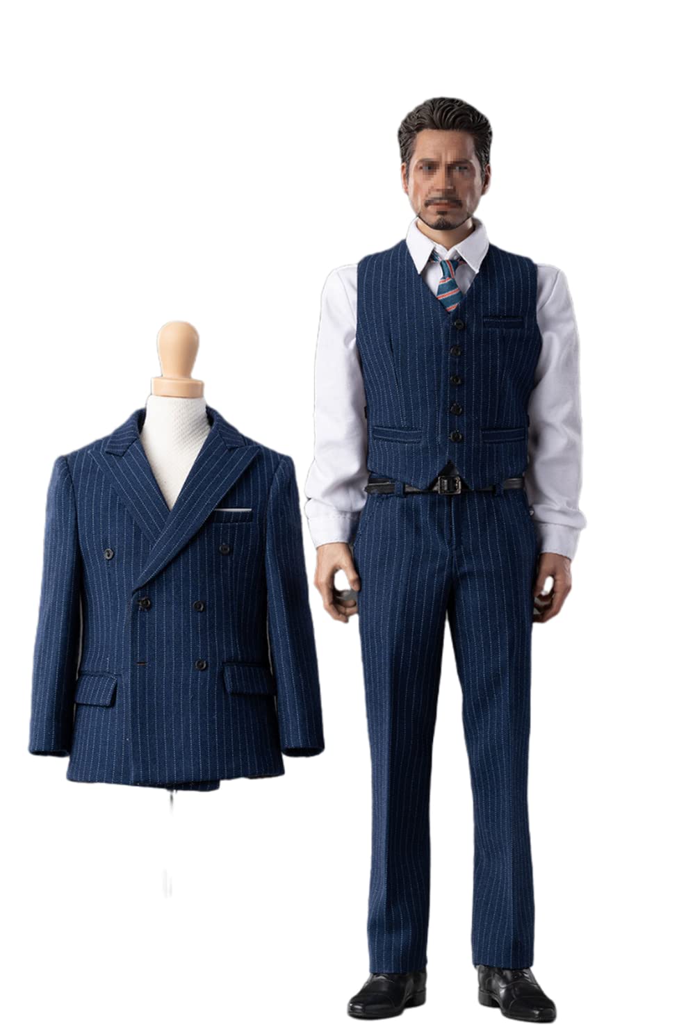 Costume rayé britannique 1/6 AMITD pour figurine 30 cm